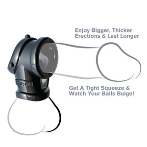Fantasy C-Ringz Cock Pipe With Ball-Stretcher - Black