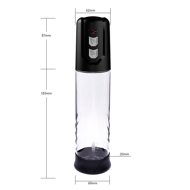  PSX10 Automatic Penis Pump Crystal