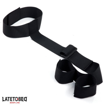  Ribbon Neck to Wrist Bondage