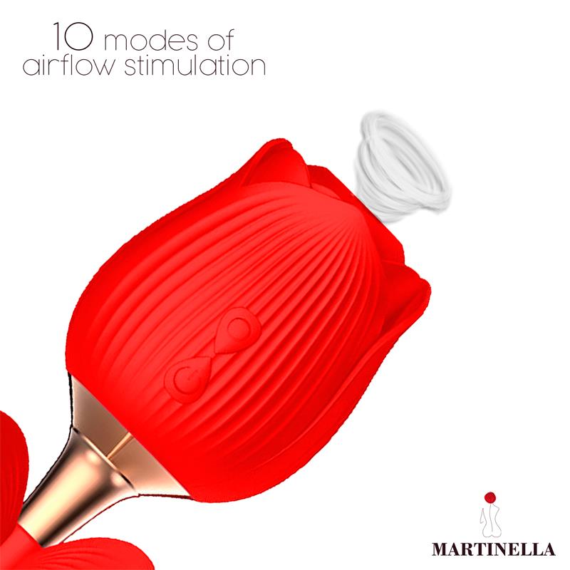 Rose with Suction and Vibe 2 in 1