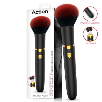 Secret Noir Vibrating Make-Up Brush Black