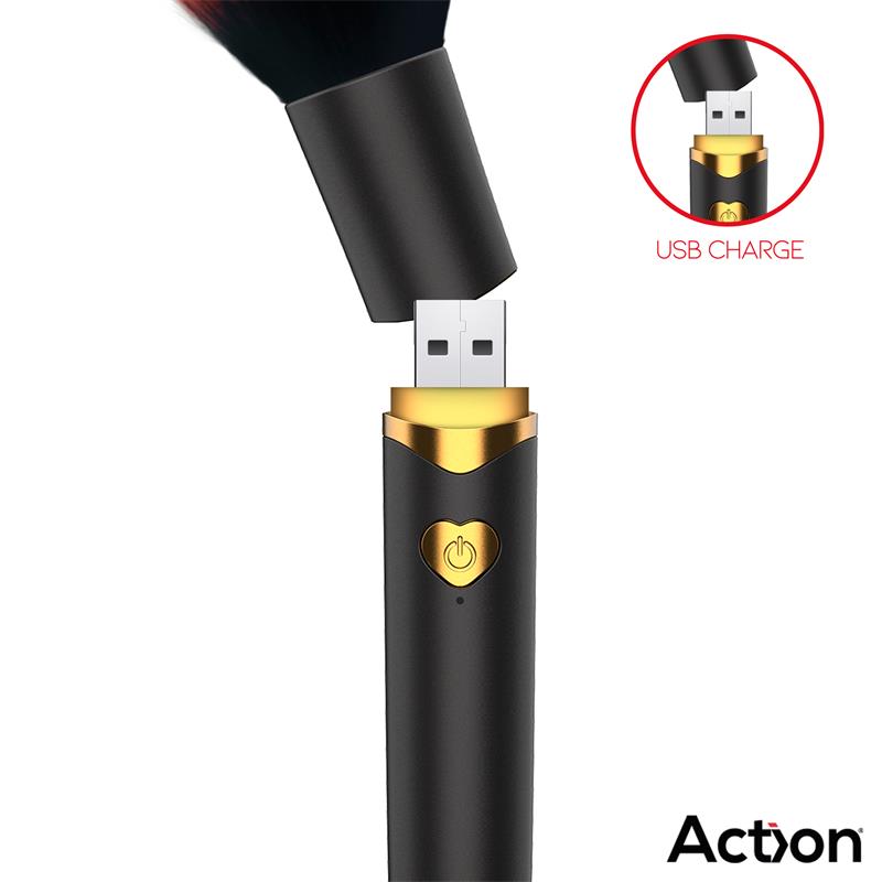 Secret Noir Vibrating Make-Up Brush Black
