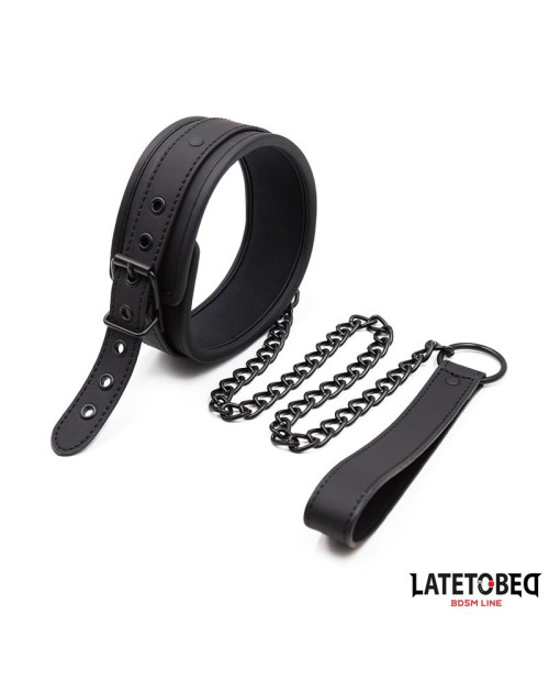  Set Collar and Leash Neoprene Black