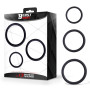 Set of 3 Penis Rings Silicone S, M and L