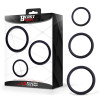 Set of 3 Penis Rings Silicone S, M and L