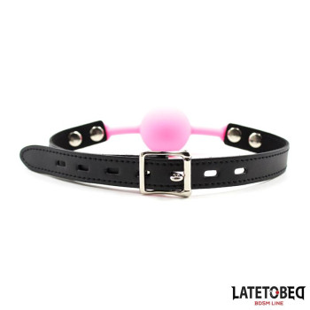  Silicone Ball Gag Pink