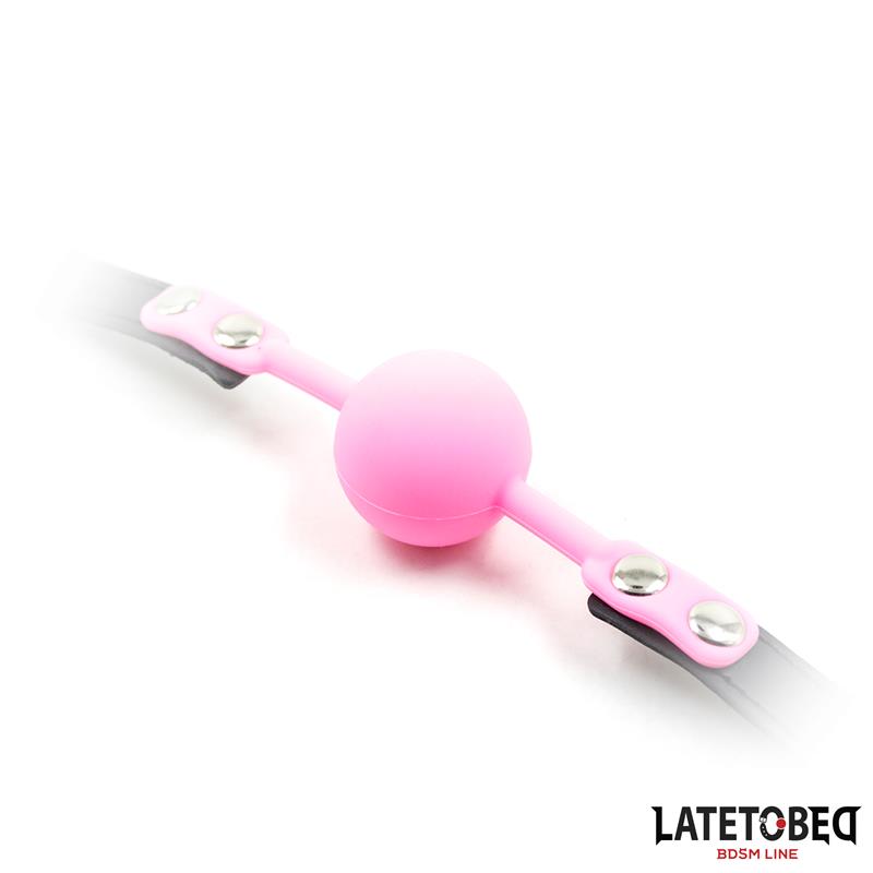  Silicone Ball Gag Pink