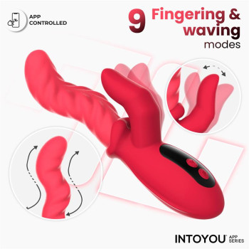 Tingly Vibrator with Finger, Waving and App