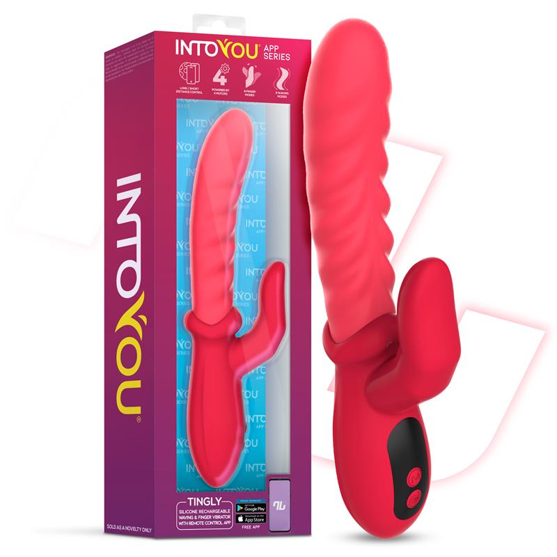 Tingly Vibrator with Finger, Waving and App