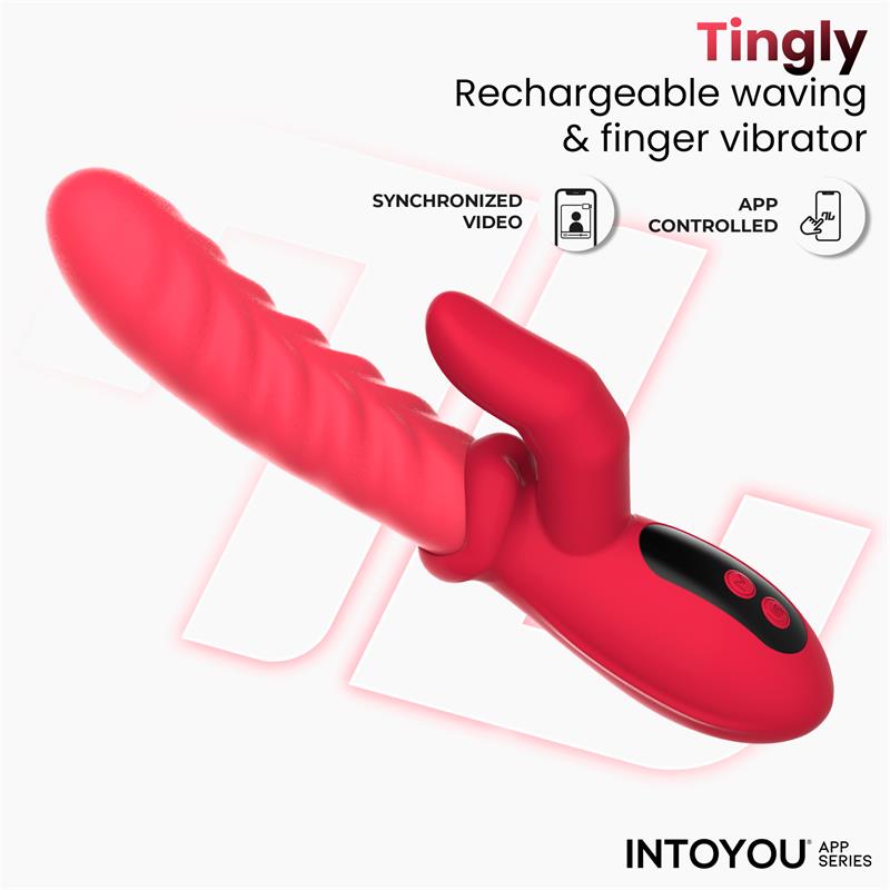 Tingly Vibrator with Finger, Waving and App
