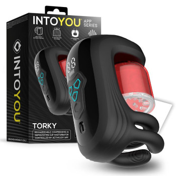 Torky Compressing Rotating Masturbator with App