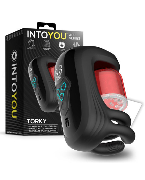 Torky Compressing Rotating Masturbator with App