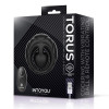 Torus Vibrating Ring with Clitoral Ball and Remote Control USB