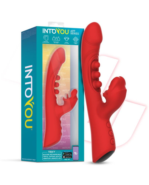 Trixy Vibrator with Tapping, Biting and App