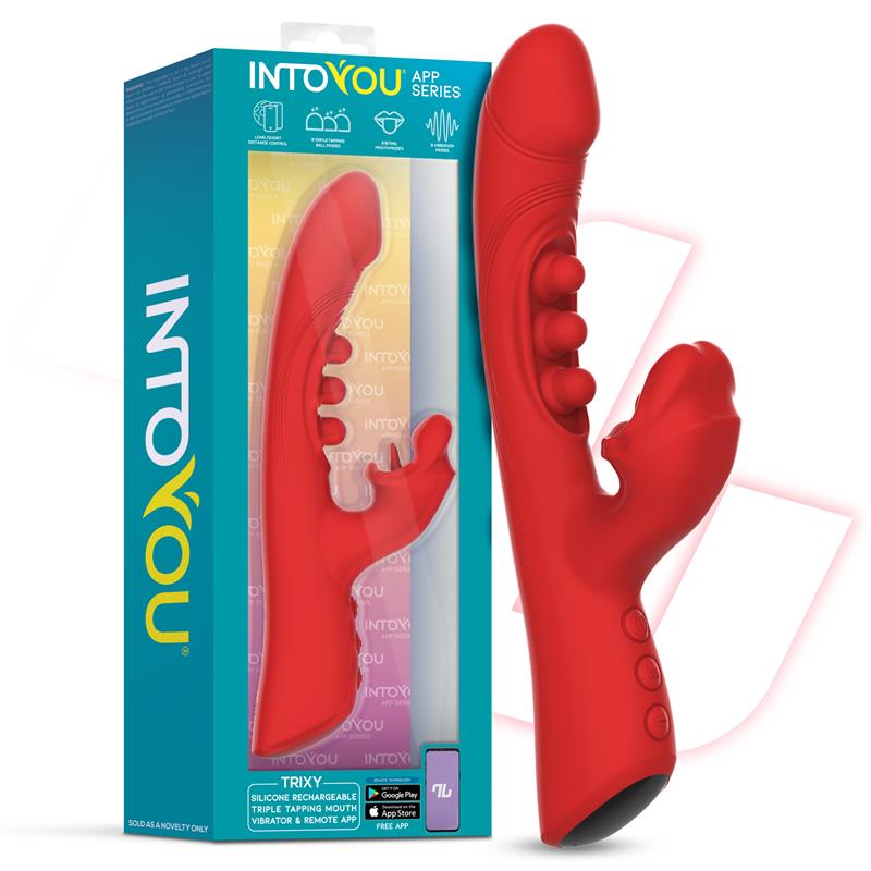 Trixy Vibrator with Tapping, Biting and App