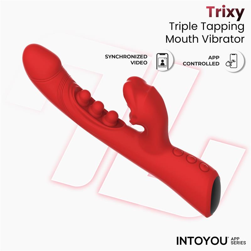 Trixy Vibrator with Tapping, Biting and App