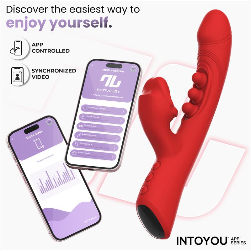 Trixy Vibrator with Tapping, Biting and App