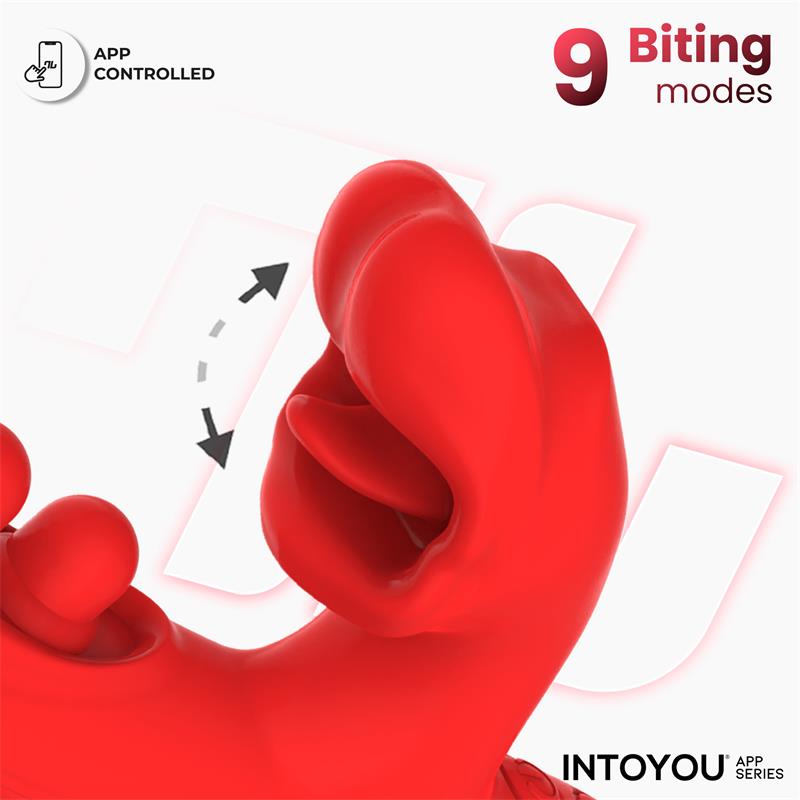 Trixy Vibrator with Tapping, Biting and App