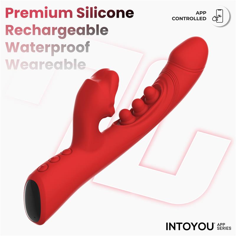 Trixy Vibrator with Tapping, Biting and App