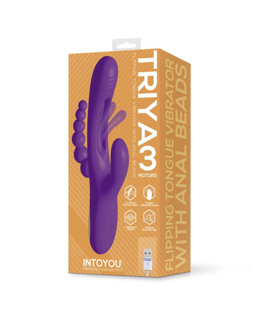  Triya Vibe with Flipping Tongue and Anal Beads