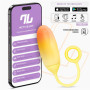  Vibrating Egg Double Layer Silicone with APP Yellow/Orange