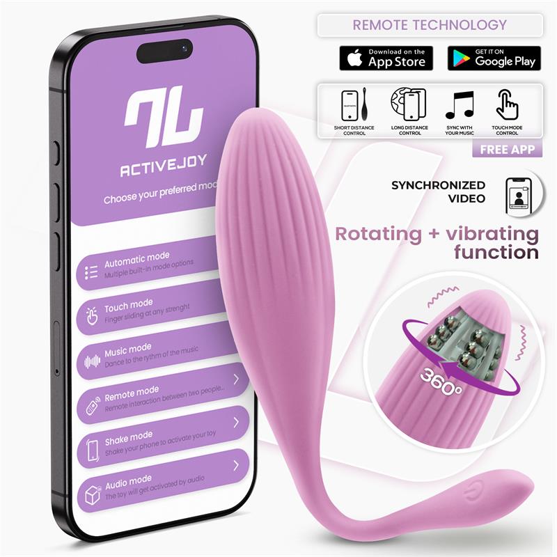  Vibrating Egg with Rotating Beads and APP USB