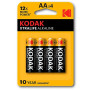  Xtralife Alkaline battery AA LR6 Blister of 4