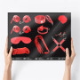 INTOYOU Bondage Set with 10 Pieces Red