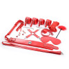 INTOYOU Bondage Set with 10 Pieces Red