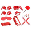 INTOYOU Bondage Set with 10 Pieces Red