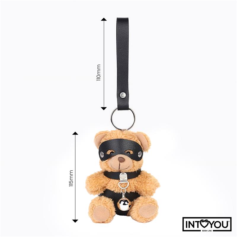 INTOYOU Mini Keychain Teddy Bear with Bell