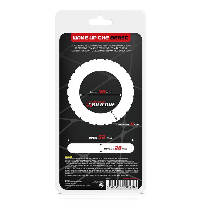 30 mm Turbine Cock Ring Liquid Silicone