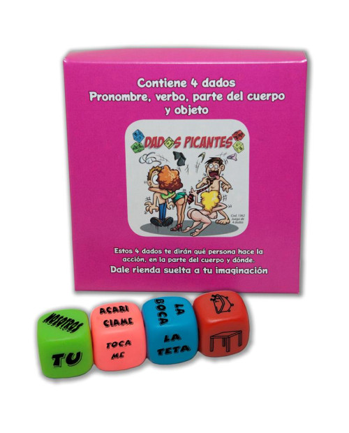 DIVERTY SEX Set of 4 Fluorescent Dice
