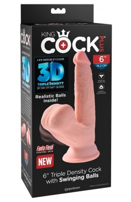 20cm Triple Density Cock with Swinging Balls