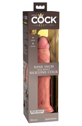 9" Dual Density Silicone Cock