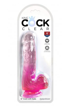 Clear 6“ Cock with Balls

