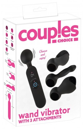 Wand Vibrator with 3 Attachments