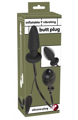 Inflatable Vibrating Butt Plug