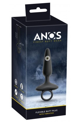 Flexible Butt Plug with Vibrations