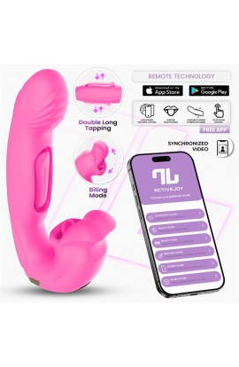  Bimby Biting and Double Tongue Tapping Vibrator with App