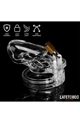  Chastity Penis Cage Short Clear