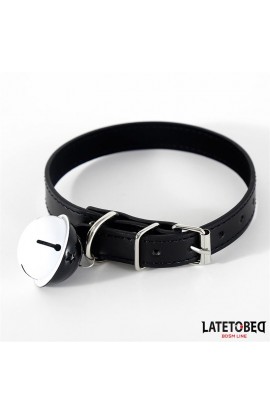  Collar with Bell Black Adjustable