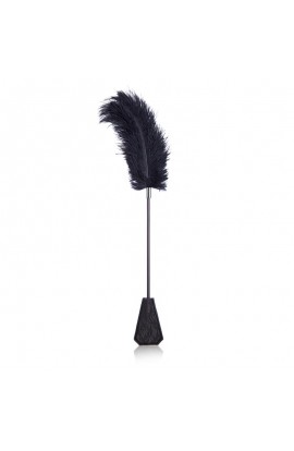  Feather Tickler and Paddle with Lace 2 in 1 56 cm Black