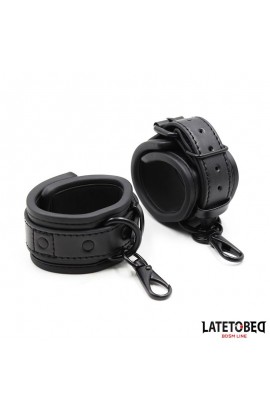  Handcuffs Adjustable Neoprene Black