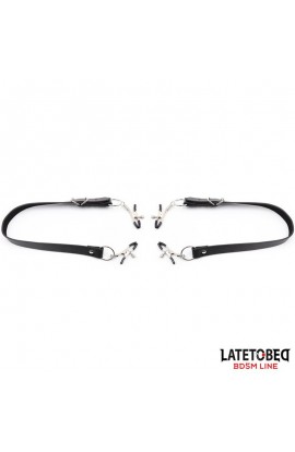  Leg Bondage Strap with Clitoris Clamps