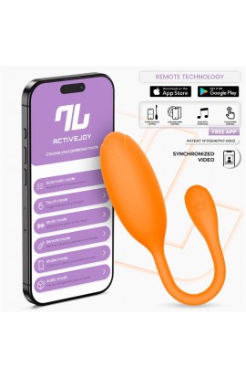  Logan Vibrating Egg with App Unibody Silicone Orange