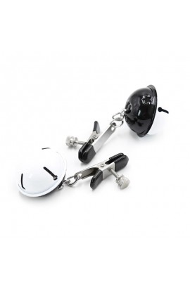  Nipple Clamps with Bell Black/White