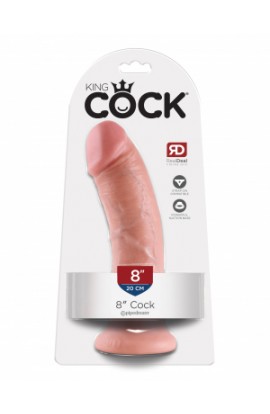 King Cock  8" Cock - Flesh