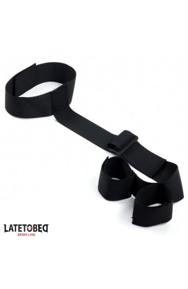  Ribbon Neck to Wrist Bondage