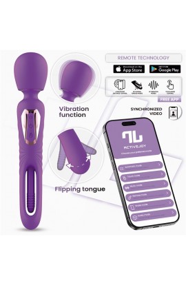  Salma Wand with Flipping Tongue and Vibration with App